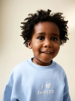 Next - Sweat imprimé All-over Col rond (3mois -7ans) Collants bleus que j’aime Discount