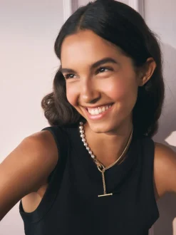 Rockett St George Collier chaîne et perles Discount