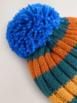 Next Coloris divers - Ensemble 2 pièces bonnet et mitaines à pompons brodés (3mois-10ans)