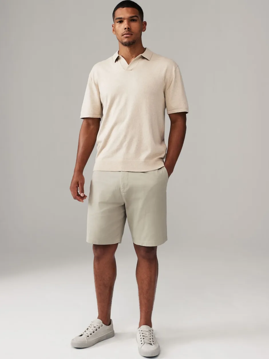 Next Coloris pastel - - Short chino extensible 4 Pack Ajustement droit Outlet