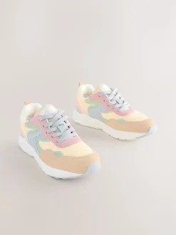 Next Coloris pastel - Baskets color block à lacets Clearance