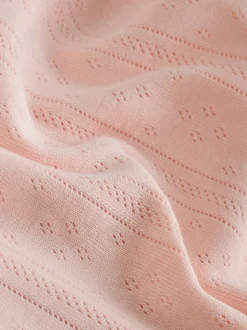 Next Coloris pastel - Lot de 5 bodys à manches courtes en maille pointelle pour bébé