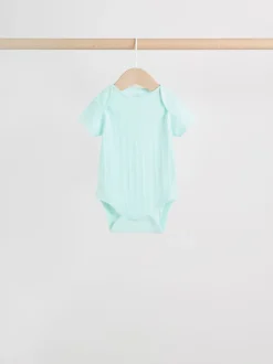 Next Coloris pastel - Lot de 5 bodies bébé à manches courtes