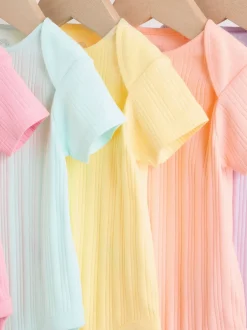 Next Coloris pastel - Lot de 5 bodies bébé à manches courtes