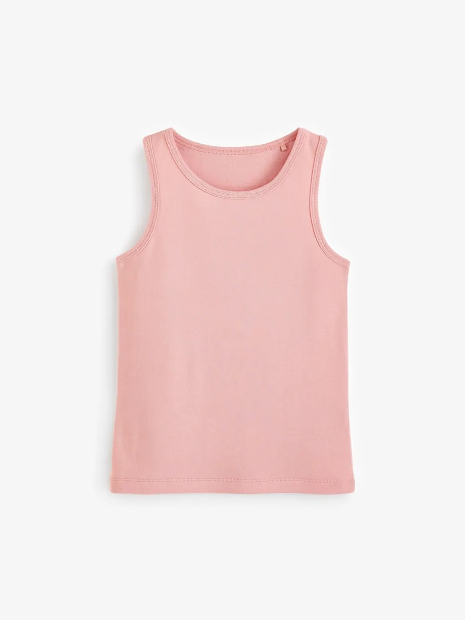 Next Coloris pastel - Lot de 5 débardeurs 100 % coton (1.5-16ans) Best
