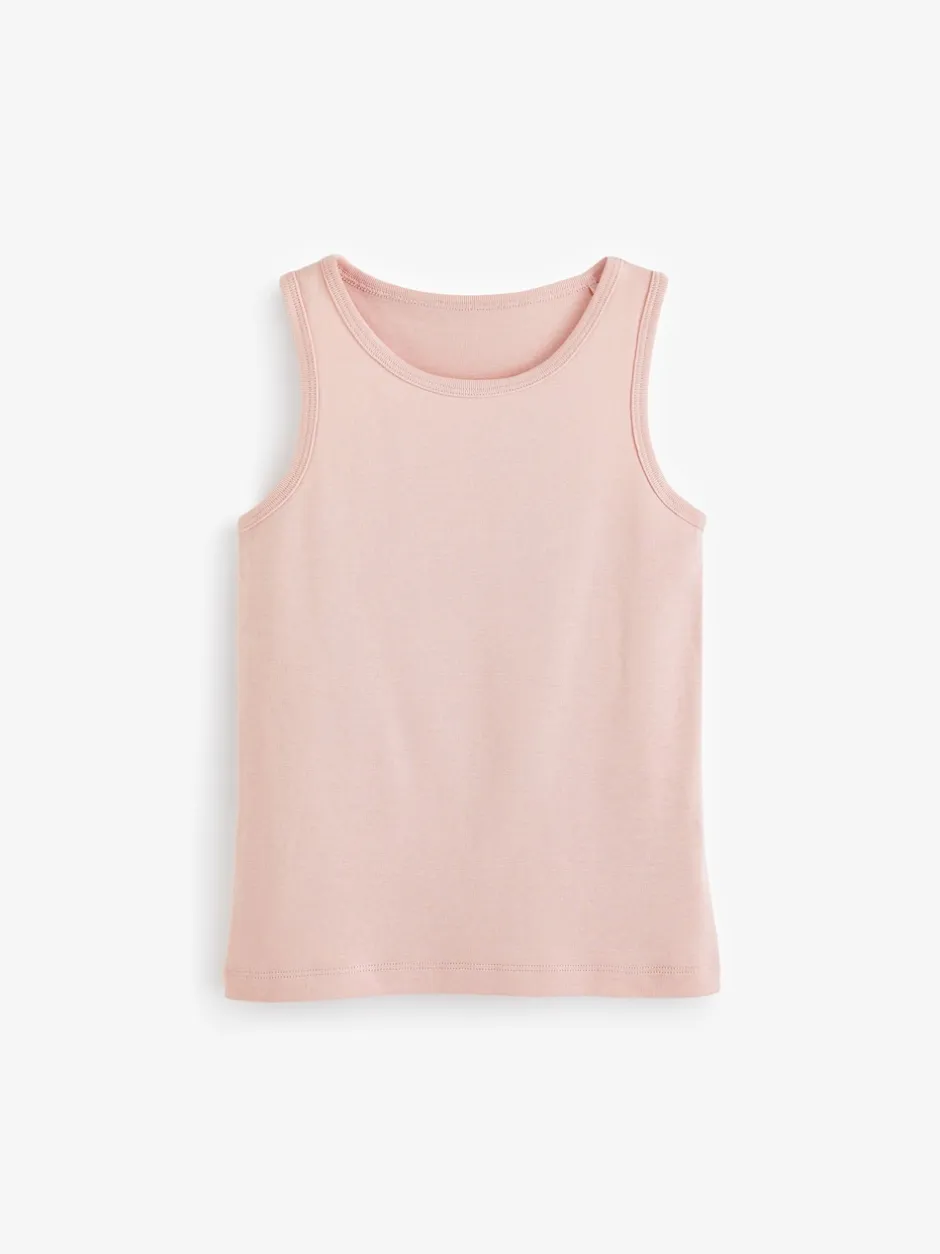 Next Coloris pastel - Lot de 5 débardeurs 100 % coton (1.5-16ans) Best
