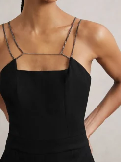 Reiss Combinaison ample Olara à bretelles en chaîne Discount