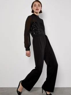 Apricot Combinaison à sequins