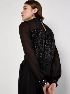 Apricot Combinaison à sequins