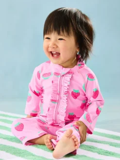 Jojo Maman Bébé Combinaison de protection solaire fraise Online