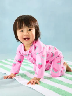 Jojo Maman Bébé Combinaison de protection solaire fraise Online