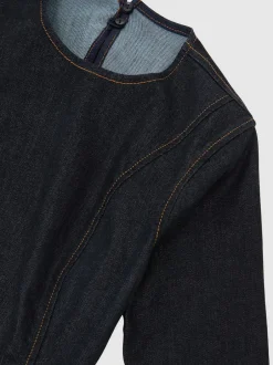 Reiss Combinaison en Denim Sanata à Jambe large et dos ouvert Sale