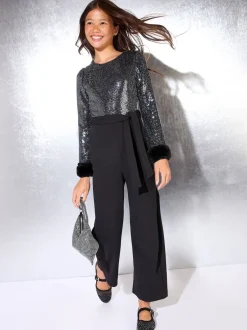 Lipsy Combinaison Sequin avec poignets en fausse fourrure (5-16ans) Best