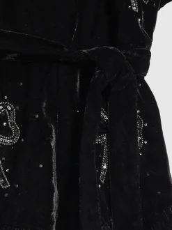 River Island Combinaison fille en velours à nœud Outlet