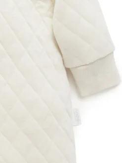 Purebaby Combinaison zippée matelassée en coton Sale