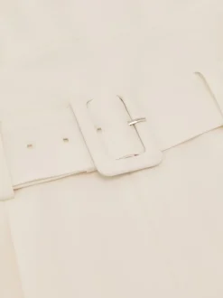 Reiss Combinaison-pantalon ceinturée à jambe large et empiècements transparents Alba Discount