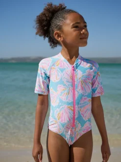 Next coquille Bleu - Maillot de bain Sunsafe à manches courtes (3mois à16ans) Sale