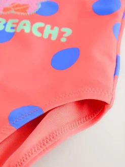Next Corail rose à pois - Maillot de bain (3mths-7yrs) Discount