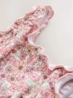 Next Corail Rose Ditsy Fleuri - Maillot de bain Lettuce Edge (3mois-7ans) Sale