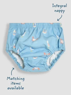 Jojo Maman Bébé Couche de bain Bleu Discount