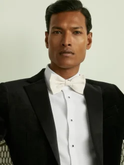 Reiss Couleur ivoire clair - Nœud papillon Boyle en gros-grain de soie New