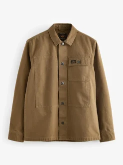 Next Couleur pierre naturelle - Canvas Shacket 100% Coton Surchemise Hot