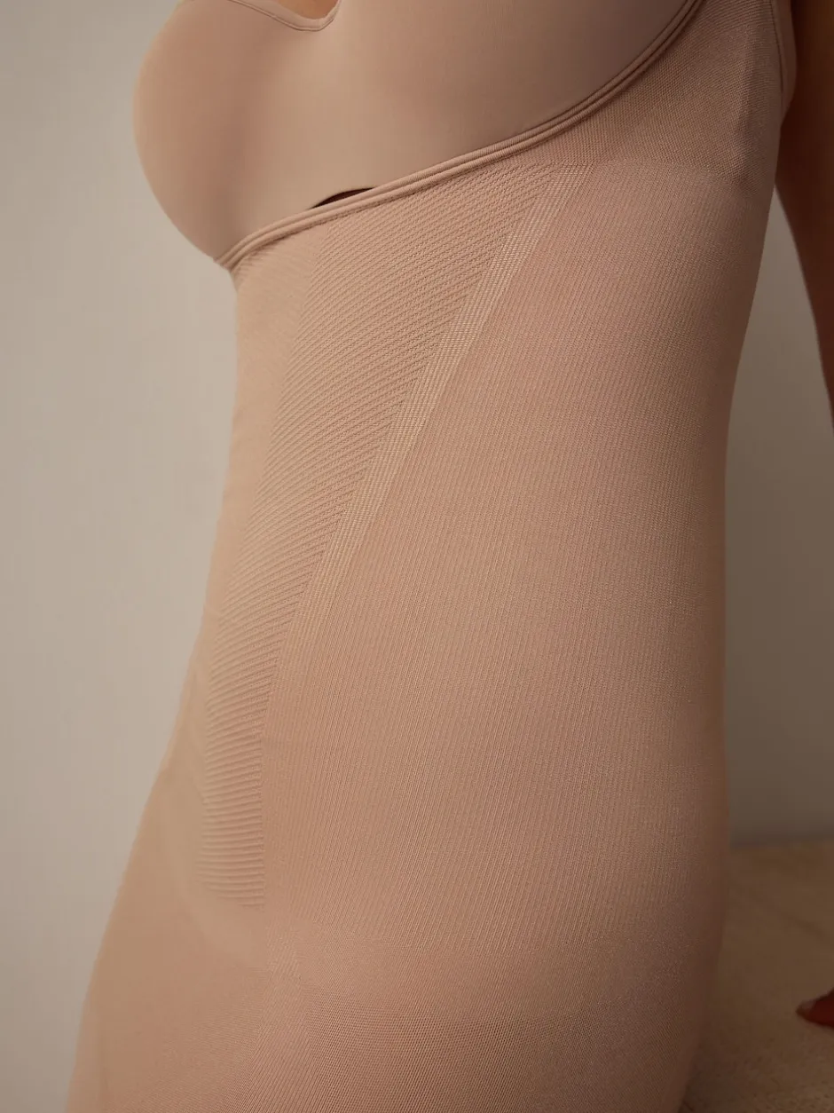 Next Couleur praline - Nuisette gainante au ventre sans soutien-gorge Online