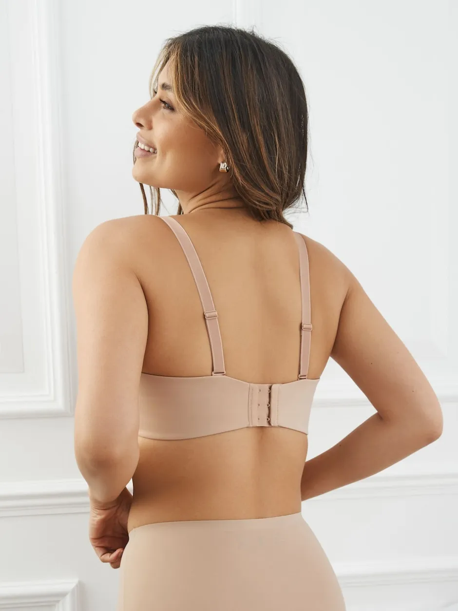 Next Couleur praline - Soutien-gorge bandeau sans bretelles DD+ sans rembourrage Minimise Online