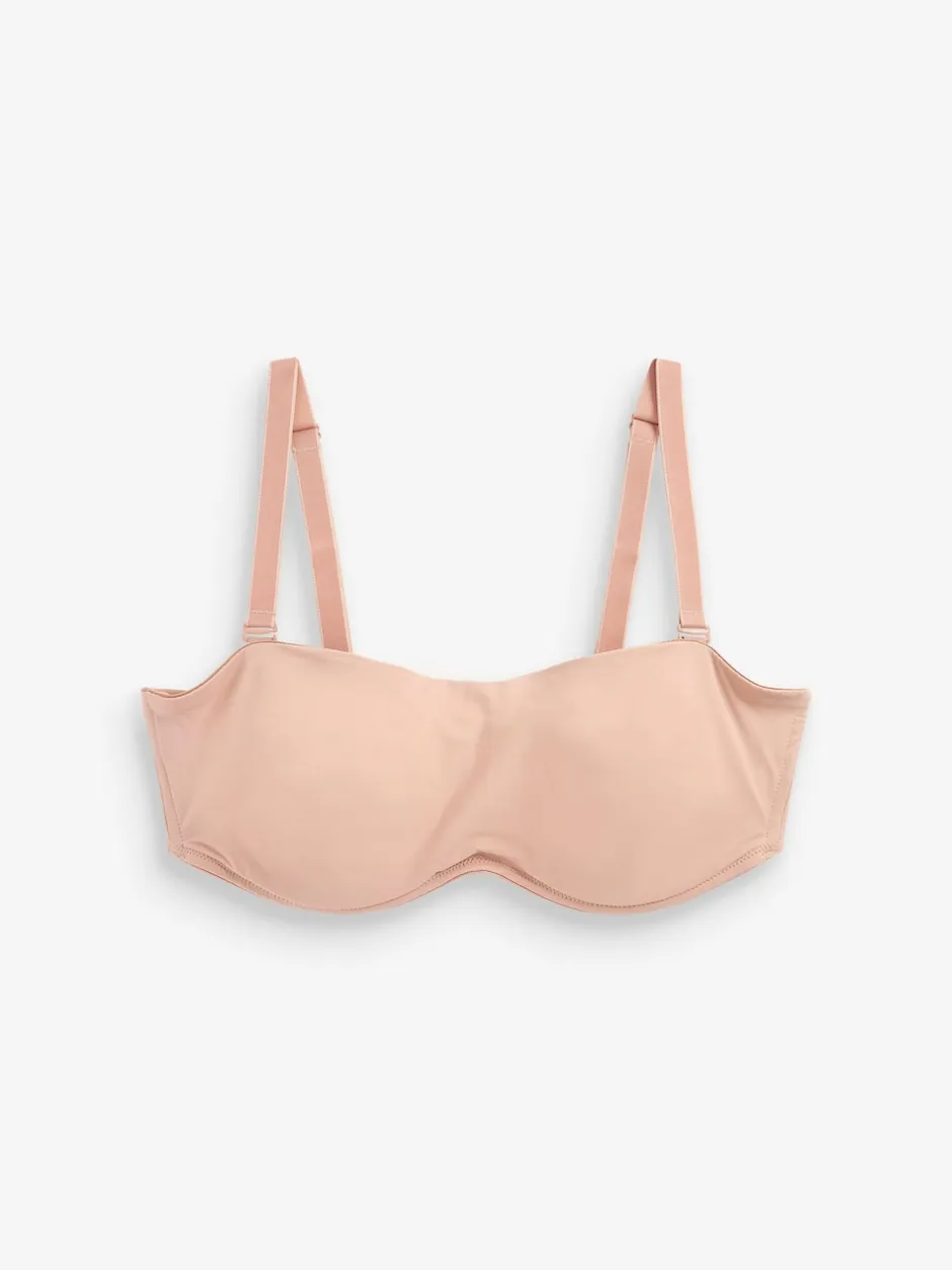 Next Couleur praline - Soutien-gorge bandeau sans bretelles DD+ sans rembourrage Minimise Online