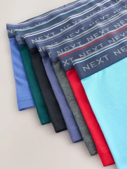 Next - Lot de 7 boxers (2-16ans) Couleurs primaires avec ceinture noire Best