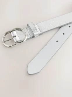 Next Craquelé Argent - Ceinture régulière en PU Best