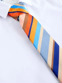 Next - Cravate (3-16 ans) Cravate à rayures multicolores Discount