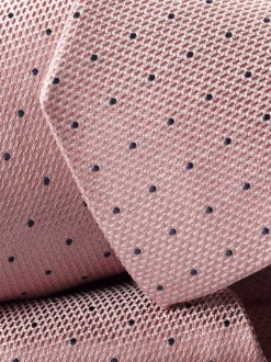Charles Tyrwhitt Cravate en soie à pois résistante aux taches Clearance