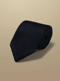 Charles Tyrwhitt Cravate fine en maille de soie Discount