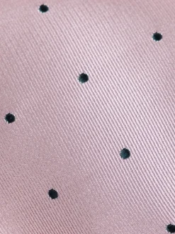 Hawes & Curtis Cravate Repp rose à pois New