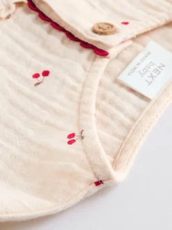 Next Cream/ cerise rouge - Hauts et Pantalons bébé à Manches longues Ensemble 2 pièces (0mois-2ans)