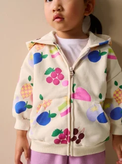 Next Cream Fruit - Sweat à capuche zippé (3mths-7yrs) Online