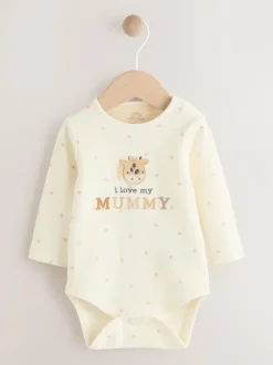 Next Cream girafe J’aime ma maman - Lot de 1 bodys bébé Clearance