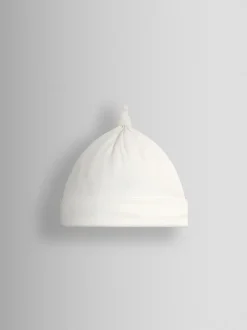 Jojo Maman Bébé Cream Pretty Bow - Chapeau bébé en coton biologique appliqué Hot