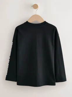 Next Creeper noir - T-shirt Minecraft à manches longues (3-16ans) Outlet