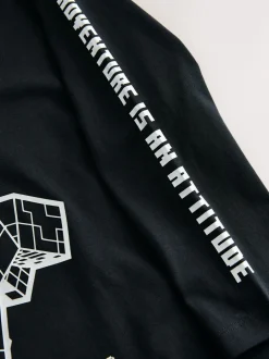 Next Creeper noir - T-shirt Minecraft à manches longues (3-16ans) Outlet