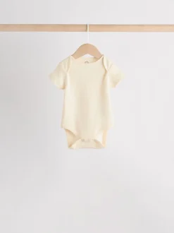 Next Crème - Bébé Manches courtes Bodysuits 5 Pack Clearance