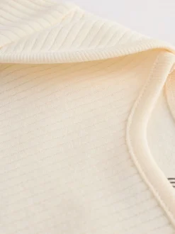 Next Crème - Bébé Manches courtes Bodysuits 5 Pack Clearance