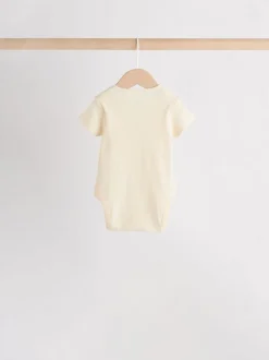 Next Crème - Bébé Manches courtes Bodysuits 5 Pack Clearance