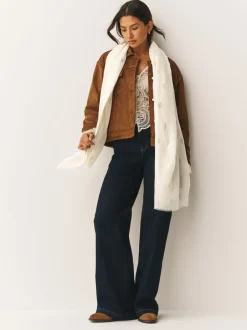 Next Crème - Écharpe légère imprimée en aluminium Online