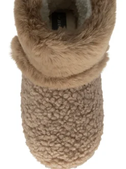 Dunlop Crème - Bootee Pom Pom Faux Chaussons Sale