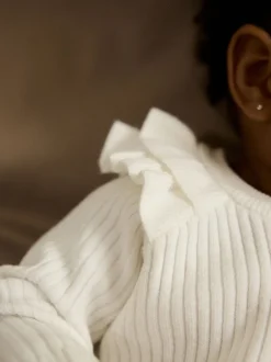 Next - Ensemble Pull et Leggings en maille Bébé 2 Pièces (0mois-3ans) Crème Hot