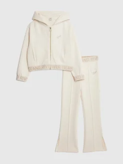 River Island Crème - Ensemble Premium Essentials zippé et évasé Sale