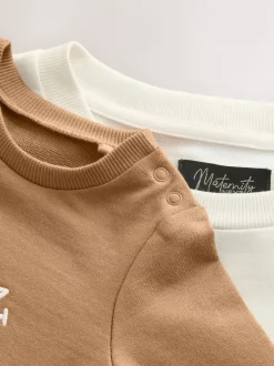 Next Crème - Ensemble sweat-shirt de grossesse court Online