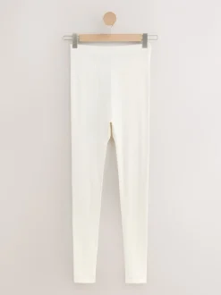 Next Crème - Leggings en maille pointelle douillette haute taille thermique